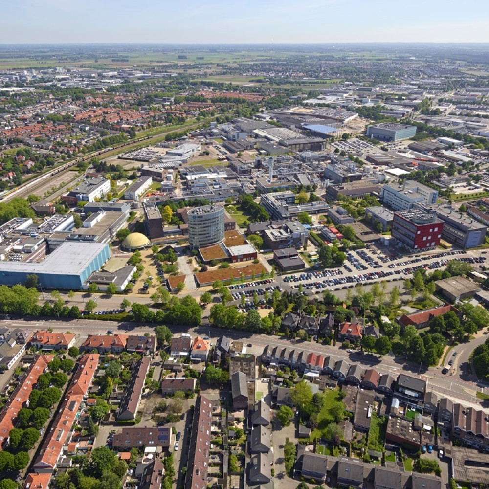 Luchtfoto van Pivot park in Oss