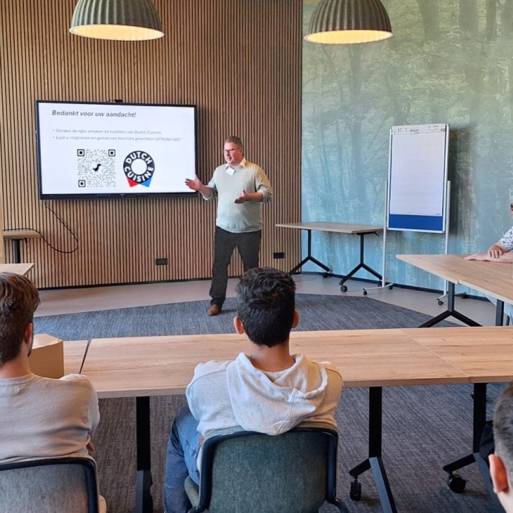 Robert Siedenburg van Dutch Cuisine geeft een inspirerende keynote