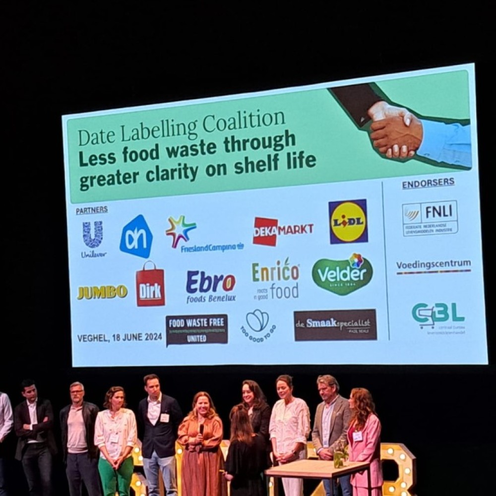Officiële lancering van de Coalitie Houdbaarheid, een nieuwe initiatief van supermarkten en voedselproducenten tegen voedselverspilling