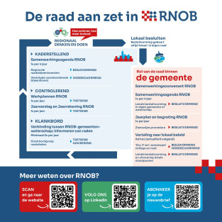 Infdograohic met schematische weergave van de rollen van de gemeenteraad in RNOB