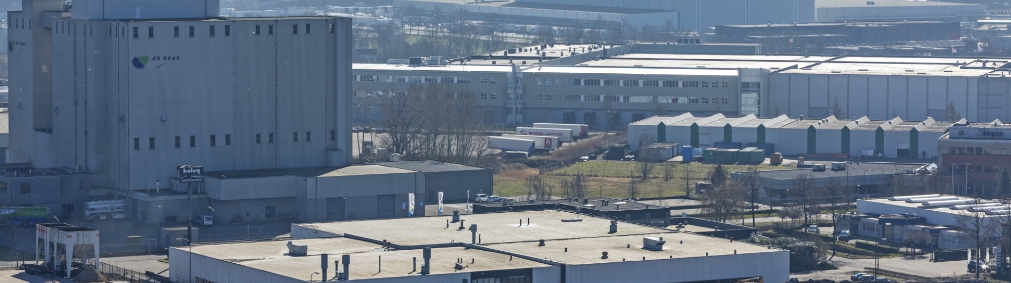Luchtfoto van bedrijventerrein in Veghel