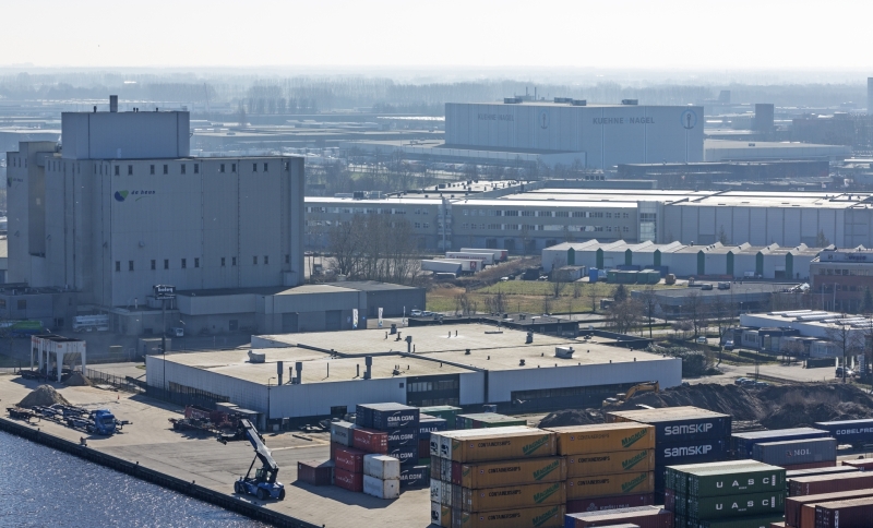 Luchtfoto van bedrijventerrein in Veghel