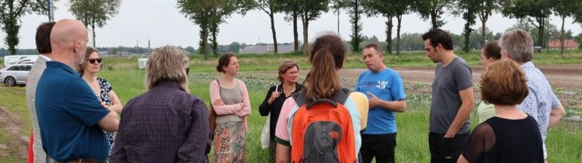Projectleiders regio Deal op werkbezoek bij proeflocatie AgroProeftuin de Peel