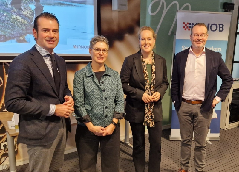 Vier sprekers van de Regiodag op een rij