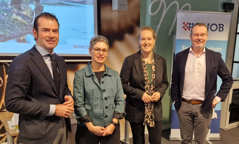 Vier sprekers van de Regiodag op een rij