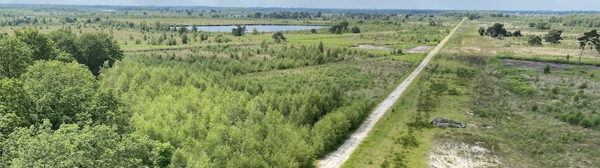 Luchtfoto van deel van Noordelijke Peelpoort
