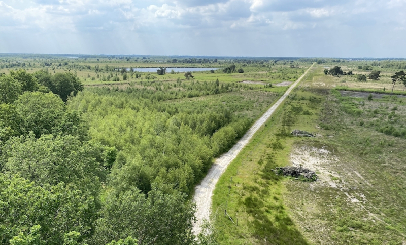 Luchtfoto van deel van Noordelijke Peelpoort